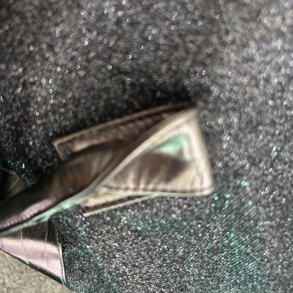 Dark Gray Glittery Large Overnight Bag with small matching clutch - Picture 11 of 13